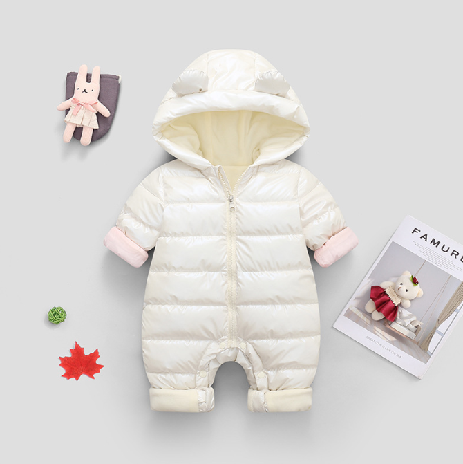 Tuta Da Neve Bambino Con Cappuccio - Pagliaccetto Invernale Imbottito Piumino, Antivento, Con Strisce Riflettenti, Per Sci E Giochi Sulla Neve
