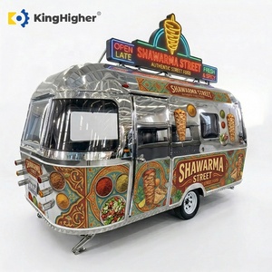 Carrito de Comida Móvil Personalizado sobre Ruedas, Remolque de Acero Inoxidable para Venta de Comida Callejera, Cocina Completa para Shawarma, Doner Kebab, en Venta - Product Image 3