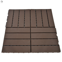 Texture en bois Offre Spéciale 30x30cm Carreaux de terrasse en plastique à emboîtement pour plancher de jardin et patio