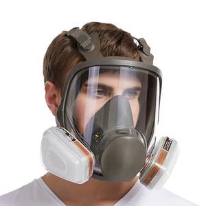 <span class=keywords><strong>Masque</strong></span> à gaz intégral 6800, respirateur réutilisable pour travaux chimiques industriels et peinture au pistolet, avec cartouches filtrantes - Product Image 2