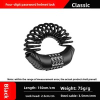 Sécurité Portable Anti-Vol Moto Scooter Vélo Vélo 4 Chiffres Combinaison Casque Serrure