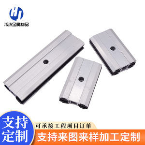 Abrazadera de Aleación de Aluminio Solar Hejie, Bloque de Presión de Borde de Presión Media, Tratamiento de Superficie Anodizado - Product Image 2