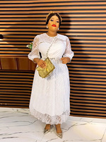 Nouvelle Robe de Soirée Africaine Printemps 2023, Robe Longue Maxi à Manches en Maille, Robe de Soirée à Paillettes pour Femmes, Robe Grande Taille