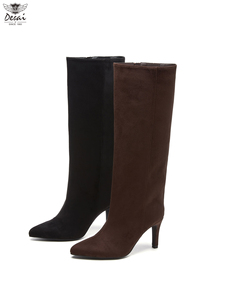 <span class=keywords><strong>Stivali</strong></span> <span class=keywords><strong>Alti</strong></span> da Donna alla Moda con Punta Affusolata e Tacco a Spillo, Suola Durevole in TPU, <span class=keywords><strong>Stivali</strong></span> <span class=keywords><strong>Alti</strong></span> in Pelle Scamosciata PU per Signore - Product Image 2