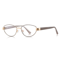 Kacamata Wanita Model Cat Eye Anti-Blue Light Bingkai Penuh Segitiga Solid Grosir Kacamata Optik Logo Kustom RUISEN Model 3163