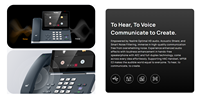 Teléfono IP Yea-link MP58-WH E2 para Microsoft Teams, Pantalla Táctil de 7 Pulgadas, Wi-Fi 5, Doble Gigabit PoE, Audio HD, Teléfono de Escritorio Empresarial para Colaboración VoIP