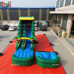 Toboggan aquatique <span class=keywords><strong>gonflable</strong></span> Heyhail Slide Tropical Palm avec <span class=keywords><strong>piscine</strong></span> et butée pour enfants et adultes - Product Image 2