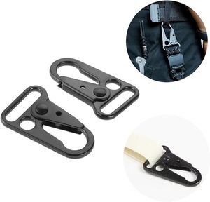 Thời trang phong cách mạnh mẽ 25mm màu đen móc chìa khóa clip móc Carabiner vật liệu hợp kim kim loại vòng chìa khóa móc cho vải - Product Image 1