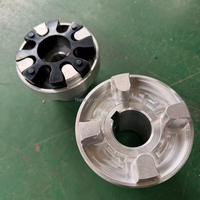 Accouplement flexible en alliage d'aluminium pour extrémité de moteur et extrémité de pompe, type plum, haute qualité