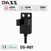 Capteur photoélectrique inductif DASS étanche à canal en U DS-U, protection IP67, polymère, 24V, noir, NPN/PNP, vente en gros