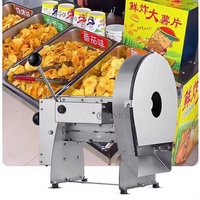 Cortador de verduras eléctrico comercial de acero inoxidable eficiente cebolla patatas fritas jengibre rebanadas máquina rebanadora Motor para frutas