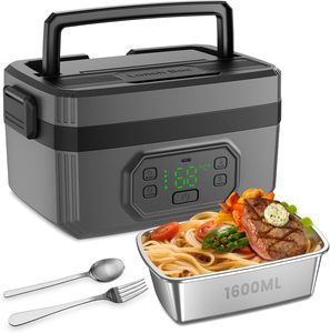 Boîte à lunch rechargeable, chauffage sans fil, pas besoin d'eau, conservation de la chaleur programmée, doublure intérieure amovible, grande capacité, adaptée - Product Image 1
