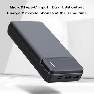 Banco de Energía Portátil de Viaje con Logotipo Personalizado, Doble USB, Alta Capacidad, Universal, 20000 mAh, para Exteriores - Product Image 4