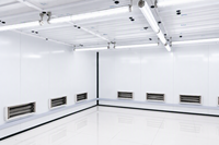 Cabine de séchage infrarouge 30KW pour revêtement de bois, éclairage LED, système d'air forcé pour ligne de finition de meubles et armoires Longxiang