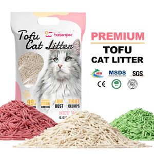 Natural Flushable Tofu Cat Litter Low Dust Odor Control Easy Scoop Biodegradable Kitty Litter <b>Sand</b> for Pet Cleaning - Product Image 1