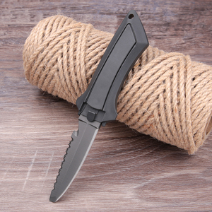 Coltelli da pesca di sopravvivenza all'aperto coltello da <span class=keywords><strong>Scuba</strong></span> con rivestimento in titanio