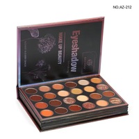 Palette de maquillage pour les yeux 55 couleurs, palette de maquillage vegan avec highlighter, rouge à lèvres et blush, format livre