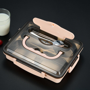 Portable 304 Stainless Steel Lunch <b>Box</b> with Anti-Odor Seal BPA-Free <b>Container</b> for Students and Office Use - Product Image 3