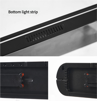 Reloj de Pared Digital Moderno, Funciona con Batería, Números, Temperatura, Fecha, Reloj de Pared LED Digital Grande para el Hogar, Personalizado