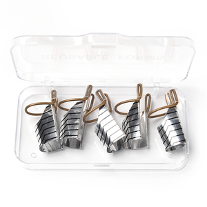 5Pcs/Box Reusable Metal Nail Art Extension Forms Finger Rests Adjustable Aluminum Nail Guide Forms for Acrylic UV Gel Building - Product Image 4
