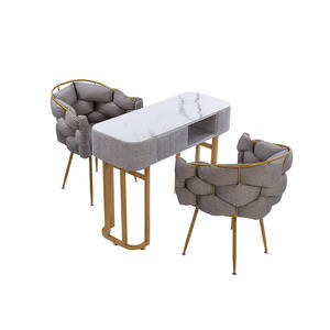Luxury Nail <b>Salon</b> Manicure Table and <b>Chair</b> Set for <b>Beauty</b> <b>Salon</b> Workbench Use - Product Image 3