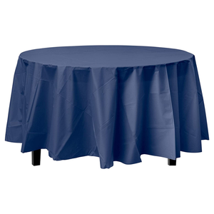 Round 84" <strong>Plastic</strong> <strong>Table</strong> Cover Party Wedding Plain Design <strong>Table</strong> <strong>Cloth</strong> Disposable Oil-proof <strong>Table</strong> <strong>Cloth</strong> - Product Image 1
