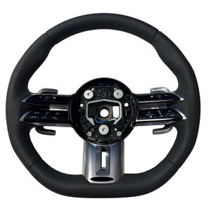 Volante Sportivo AMG in Pelle Completa Compatibile con Mercedes-Benz W213 C238 W463 W464 W222 C217 <span class=keywords><strong>CLS</strong></span> <span class=keywords><strong>C257</strong></span> W205 C63 S300 C43 AMG - Product Image 1