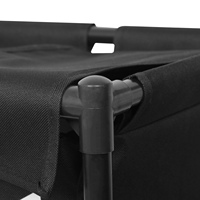Panier à Offre Spéciale panier à linge imperméable pliable pour la maison Panier de rangement en tissu Oxford à 3 grilles avec roues Chariot à linge roulant