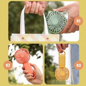New Usb Handheld Fan Mini Portable Rechargeable Small Fan Office Student Small Electric Fan <b>Gift</b> With Custom Logo - Product Image 6