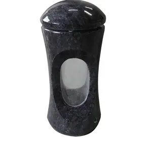 Factory Direct Sale Funeral Usage Chinese Natural Granite Grave Accessories Lamps Garden Lantern For Tombstone