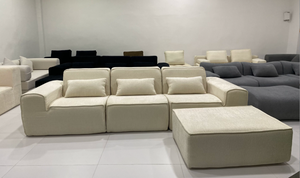 Modüler Kadife Yer Sofası, Oturma Odası ve Okul Kullanımı için Dönüştürülebilir Bölmeli Kanepe, Çok Fonksiyonlu Oturma Çözümü - Product Image 4