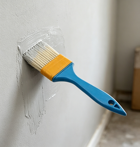 Reeke Industrial DIY Grade Blue 1"-4" Set Plastic Handle Synthetic Fiber Bristle OEM Customizable Wall Paint <b>Brushes</b> - Product Image 6