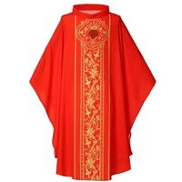 Nouvelle Chasuble Imprimée pour Célébrant d'Église, Pasteur ou Prêtre, Toge Vintage, Robe, Cape, Soutane, Vêtement Liturgique Blanc, Rouge, Vert, Violet