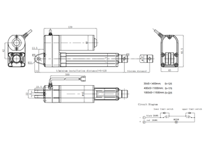 2000n IP65 tuyến tính điện Thiết bị truyền động với điều khiển không dây và cao/thấp Đầu ra mức độ cho TV thông minh Lift - Product Image 5