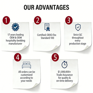 Juego <span class=keywords><strong>de</strong></span> Sábanas Económico 100% Algodón, Sencillo <span class=keywords><strong>y</strong></span> Elegante, Personalizado para Hoteles <span class=keywords><strong>y</strong></span> <span class=keywords><strong>Hostelería</strong></span> - Product Image 6