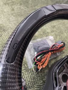 Volante Sportivo in Pelle e Fibra di Carbonio con LED Start-Stop per VW <span class=keywords><strong>Golf</strong></span>, Passat B8, Polo, <span class=keywords><strong>T6</strong></span>, Amarok, Virtus, V6, Variant, CC - Product Image 3