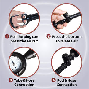 ペニスポンプ真空ポンプ玩具大人用ビッグディック勃起トレーナー手動真空ペニスポンプ空気拡大エクステンダーポンプ - Product Image 4