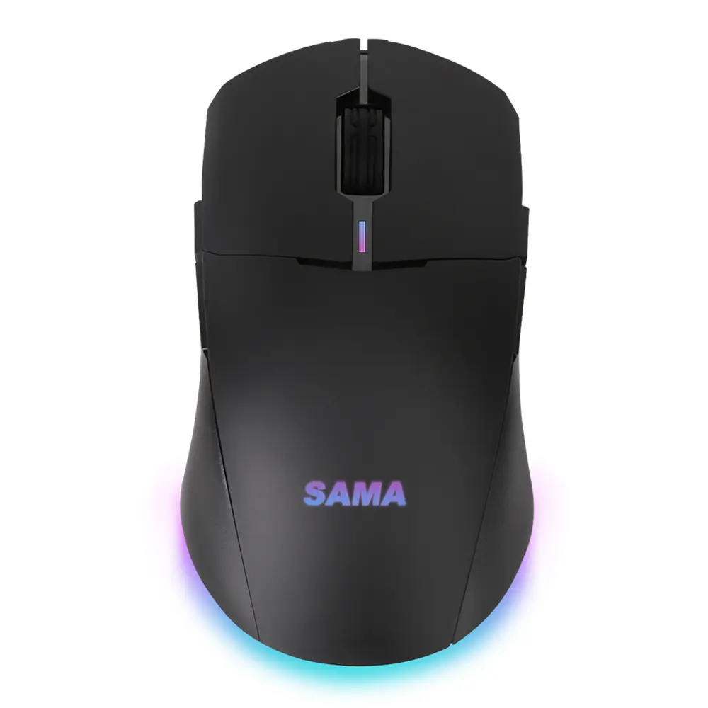 SAMA OEM 2.4g Wireless Gaming Mice Ergonomic Gamer RGB 6 Adjustable DPI Rechargeable Wireless Gaming Mouse With 8 Button