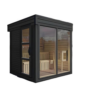 للبيع بالجملة غرفة ساونا شخصية مريحة تجارية جاهزة الصنع غرفة ساونا بالبخار خشبية مبللة واحدة بتصميم عصري - Product Image 5