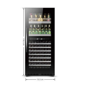 NUELEAD NE-380 - Vinoteca Moderna de Vidrio con Control Digital de Temperatura para Hoteles y Negocios, Color Negro - Product Image 5