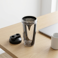 Bouteille d'eau en plastique sans BPA FX Factory, best-seller, 400 ml, shaker, gourde de sport pour la gym