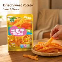 Yijiale Gedroogde Zoete Aardappelreepjes 100g Suikercoating Halfzachte Snack Verse Fruitpuree Zuurzoet Zakje Voorgerecht Traktatie
