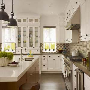 Cuisine modulaire moderne, motif shaker, blanc, armoires de cuisine, série blanche, ensemble complet pour la vente en gros - Product Image 2