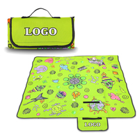 Couverture de pique-nique tricotée sur mesure, imperméable, pliable, tapis de plage extérieur, grande tapisserie de camping tissée pour les voyages en famille, tapis de jardin
