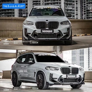 Kit de Carrocería de Fibra de Carbono Seca YICKU para <span class=keywords><strong>BMW</strong></span> X3M F97 LCI, Estilo SOOQOO, Alerón Delantero, Rejilla, Faldones Laterales, Difusor Trasero, Spoiler <span class=keywords><strong>2022</strong></span>+ - Product Image 3