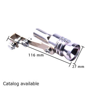 Silenciador de escape universal de gran tamaño para coche, simulador de sonido de válvula de descarga (BOV) tipo silbato, tamaño L, con efecto de remolino - Product Image 2
