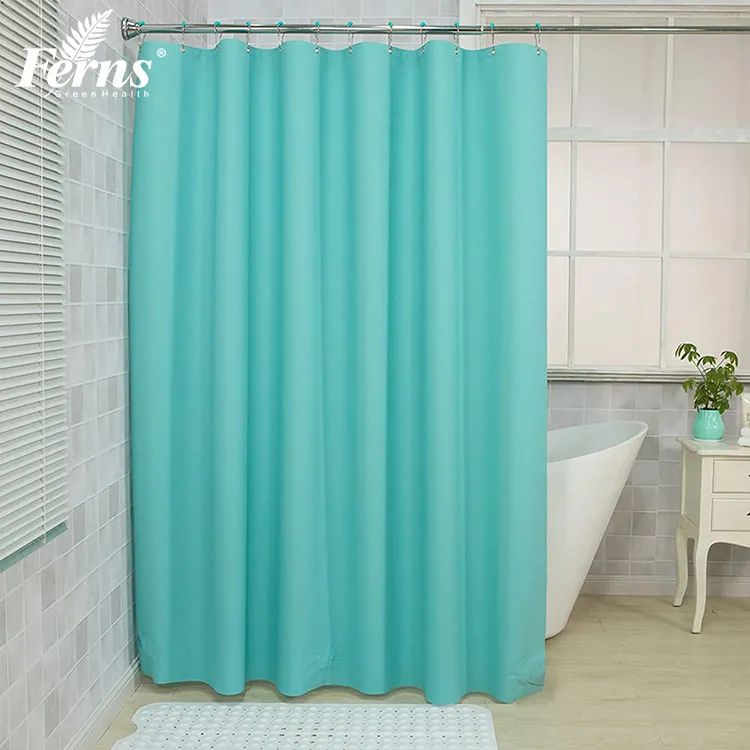 Luxury Custom PEVA Shower Curtains Liner Set Waterproof ECO Plastic Shower Curtains For Bathroom