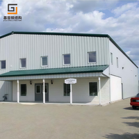 Atelier en structure métallique préfabriquée pour charges lourdes, avec cadre métallique renforcé pour le stockage de marchandises palettisées