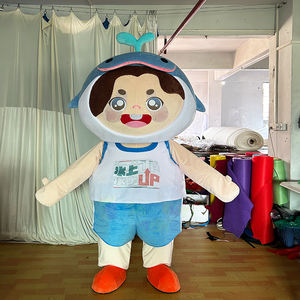 Costume de mascotte de garçon de baleine d'événement aquatique d'entreprise pour la Promotion de carnaval outils de promotion exposition de marque de Cosplay garantie - Product Image 1