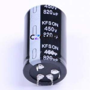 ตัวเก็บประจุอิเล็กโทรไลต์อะลูมิเนียมแบบ Snap-in รุ่น KN821M45035*60P4 แบบ Through hole, ขนาด D35xL60 มม. 820uF 20% 450V 3.2A120Hz - Product Image 1